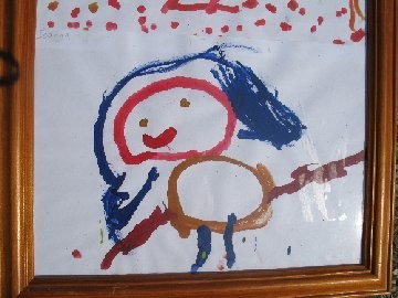 Child with headset
