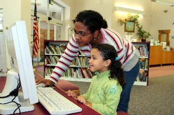 Teacher and girl